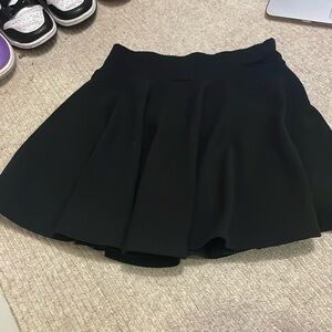 DJT black skater skirt with shorts size S